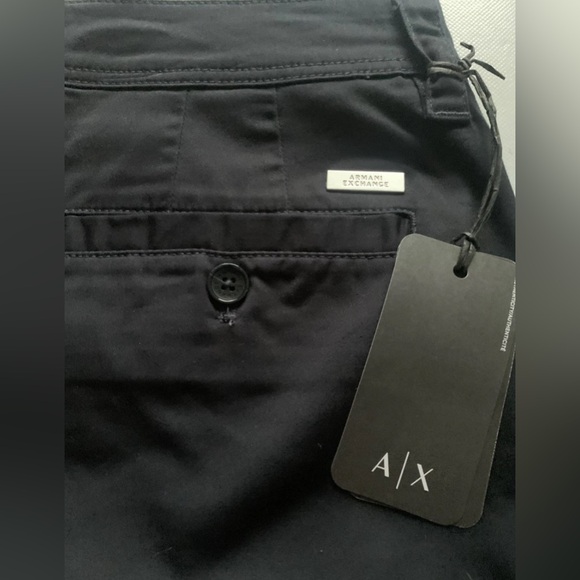 NEW Size 30 Mens Armani Exchange Stretch Twill Classic Bermuda Short Black $96 - Picture 3 of 7